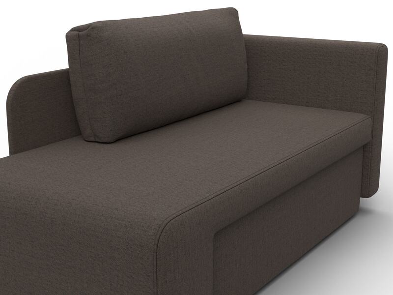 Кушетка Лига-097, Рогожка, Амур 05 коричневый