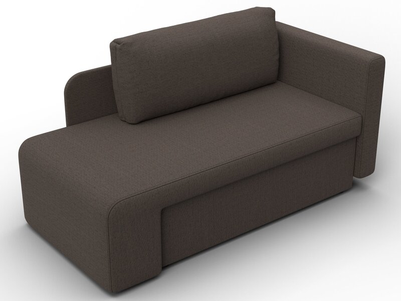 Кушетка Лига-097, Рогожка, Амур 05 коричневый