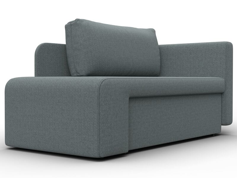 Кушетка Лига-097, Рогожка, Амур 07 серый