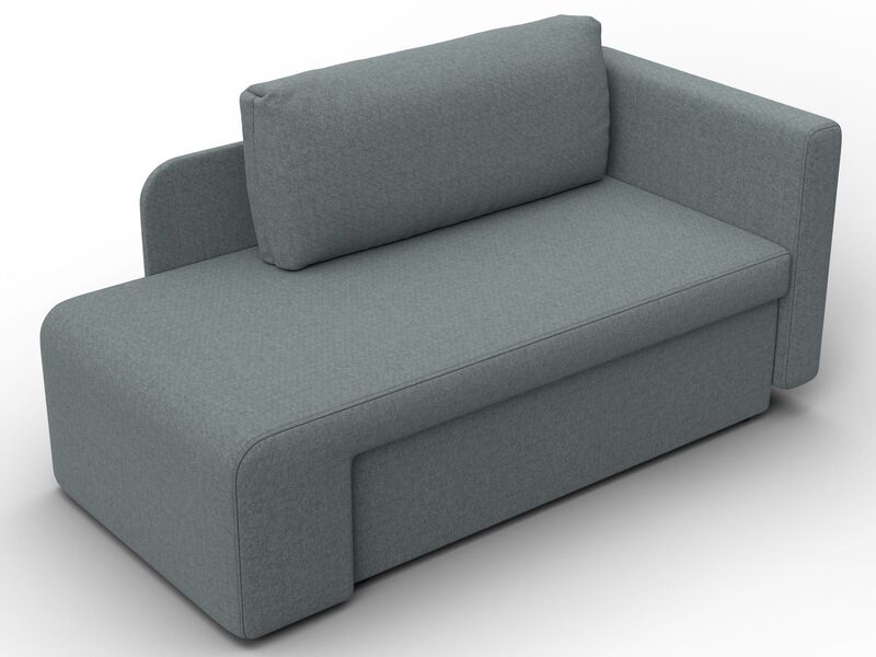 Кушетка Лига-097, Рогожка, Амур 07 серый