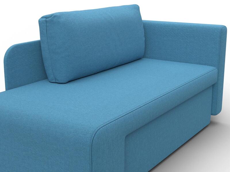 Кушетка Лига-097, Рогожка, Амур 10 голубой