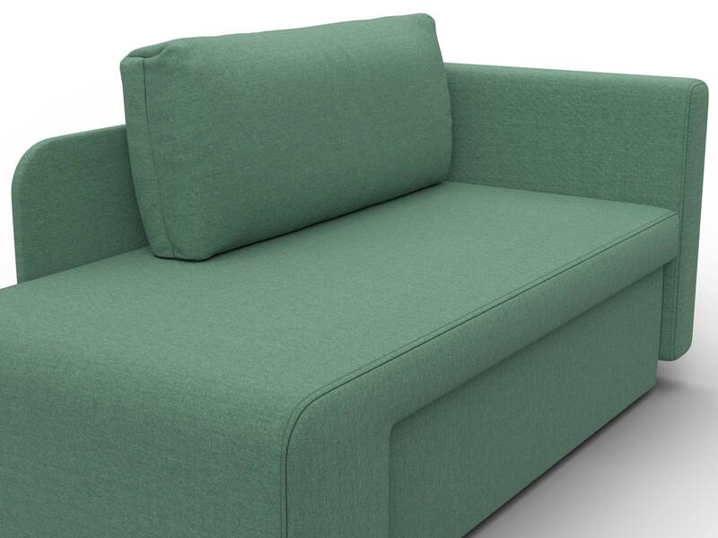 Кушетка Лига-097, Рогожка, Амур 11 зеленый