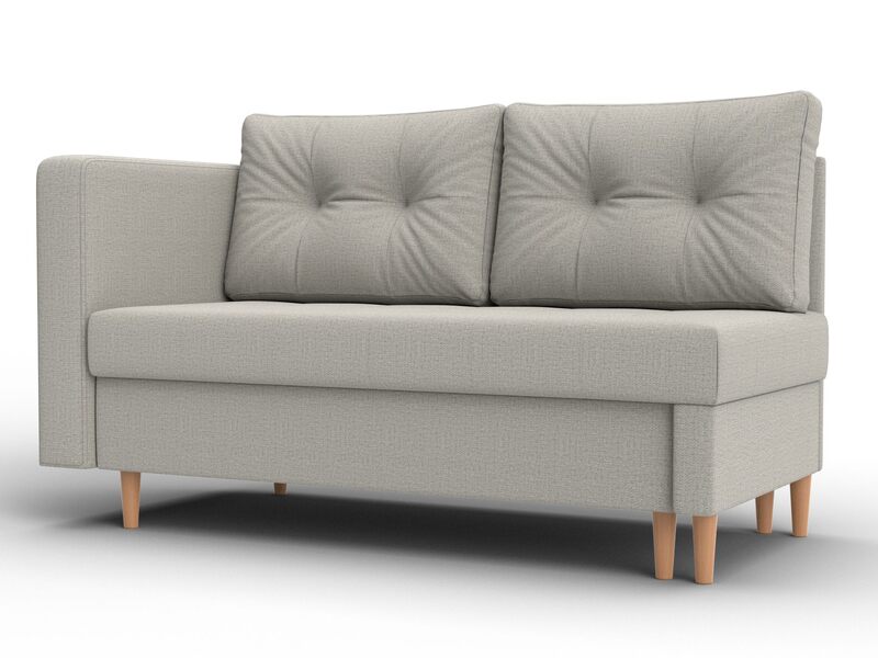 Кушетка Лига-098, Рогожка, Амур 02 бежевый