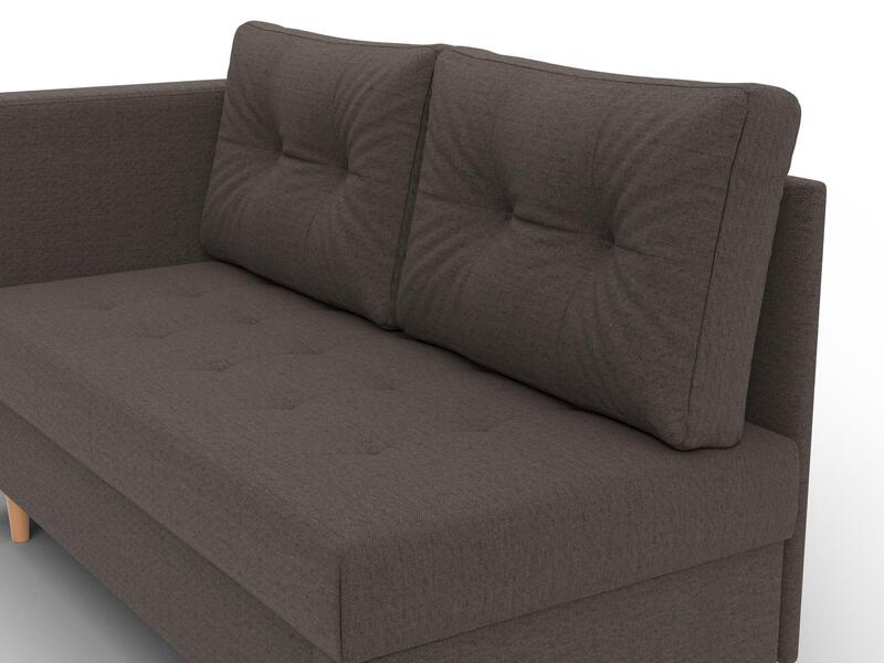 Кушетка Лига-098, Рогожка, Амур 05 коричневый