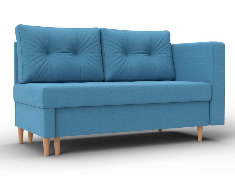 Кушетка Лига-098, Рогожка, Амур 10 голубой