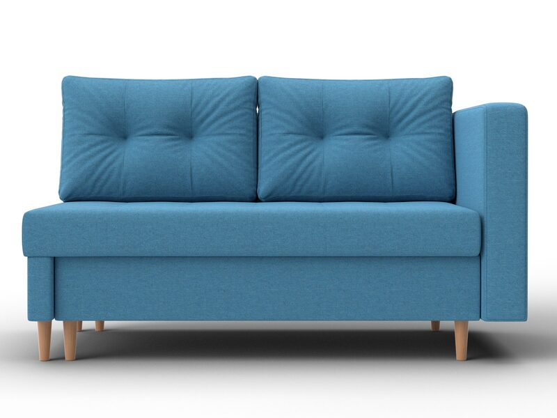 Кушетка Лига-098, Рогожка, Амур 10 голубой