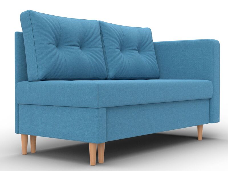 Кушетка Лига-098, Рогожка, Амур 10 голубой