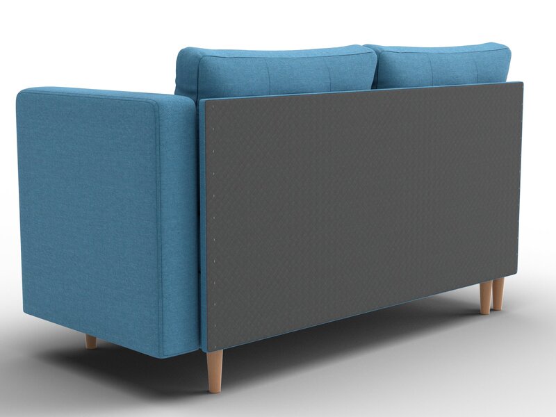 Кушетка Лига-098, Рогожка, Амур 10 голубой