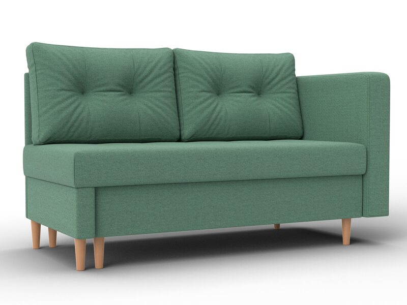 Кушетка Лига-098, Рогожка, Амур 11 зеленый