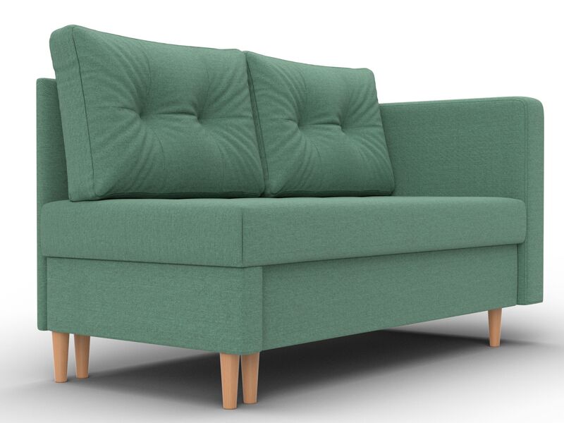 Кушетка Лига-098, Рогожка, Амур 11 зеленый