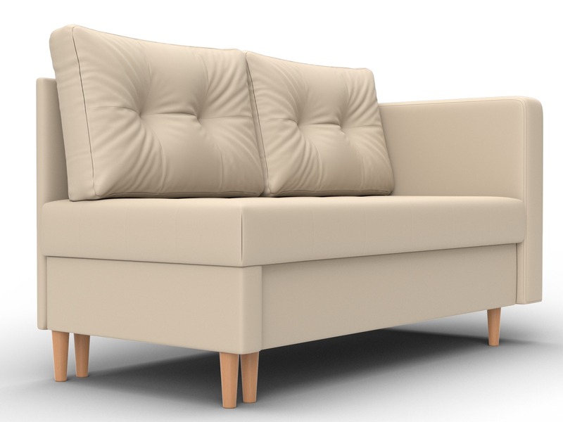 Кушетка Лига-098, Экокожа, экокожа бежевый