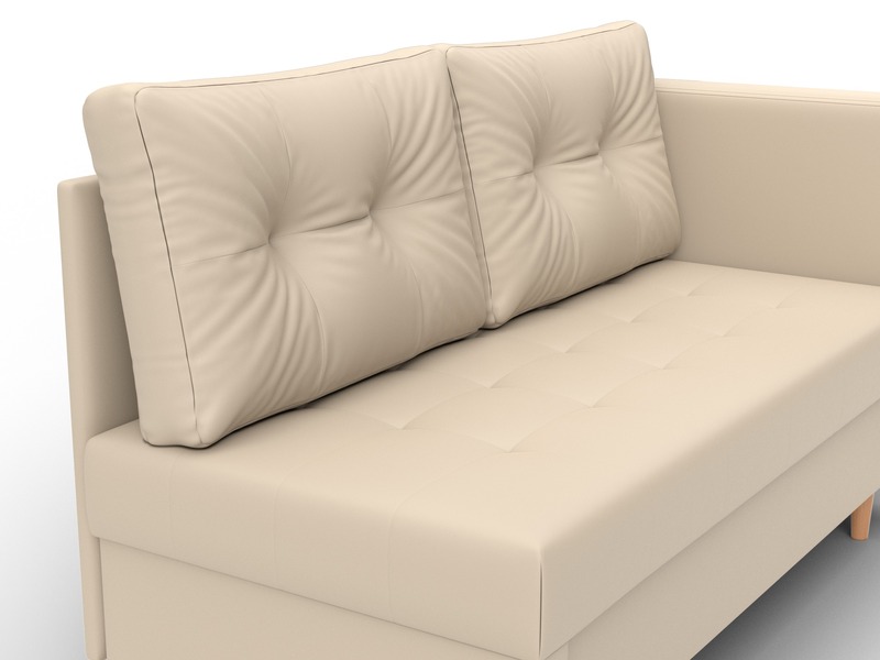 Кушетка Лига-098, Экокожа, экокожа бежевый