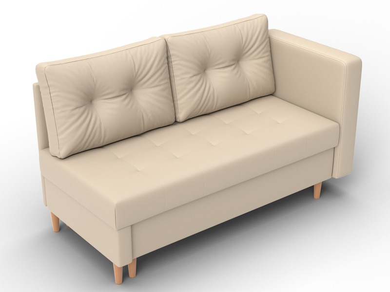 Кушетка Лига-098, Экокожа, экокожа бежевый