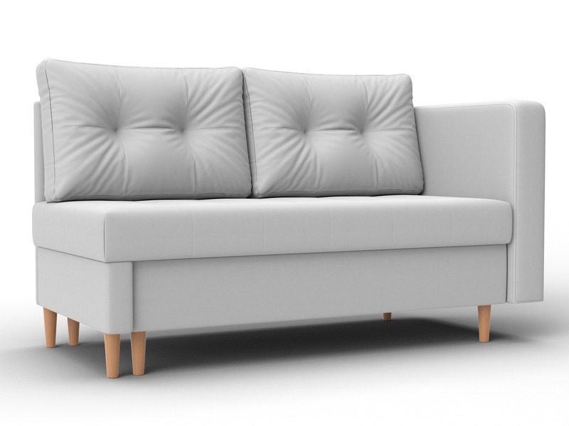 Кушетка Лига-098, Экокожа, экокожа белый