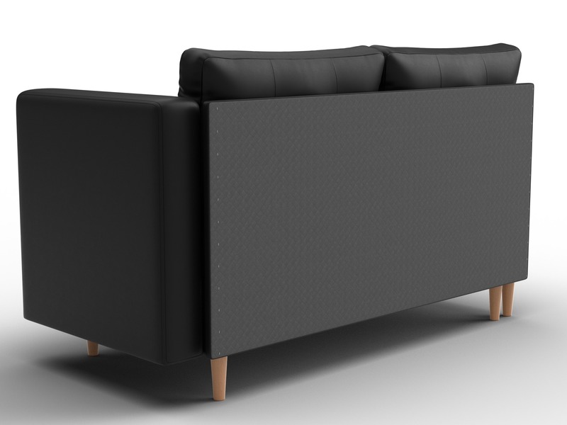 Кушетка Лига-098, Экокожа, экокожа черный