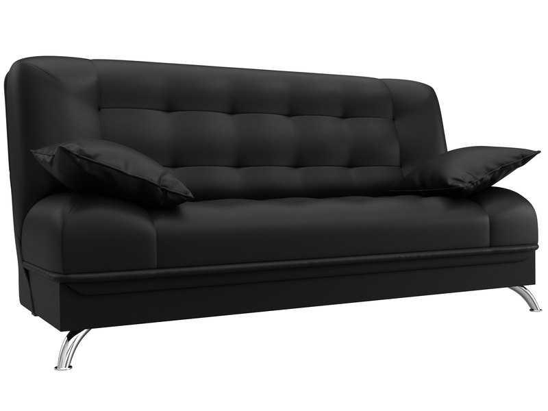 Диван-книжка Анна, Экокожа, Черный