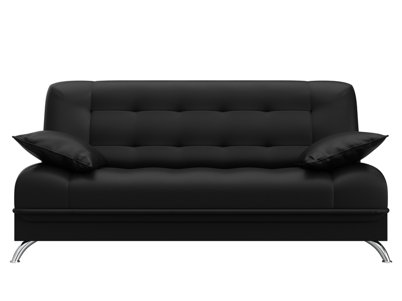 Диван-книжка Анна, Экокожа, Черный