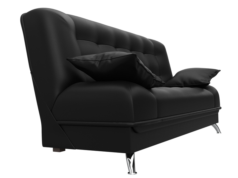 Диван-книжка Анна, Экокожа, Черный