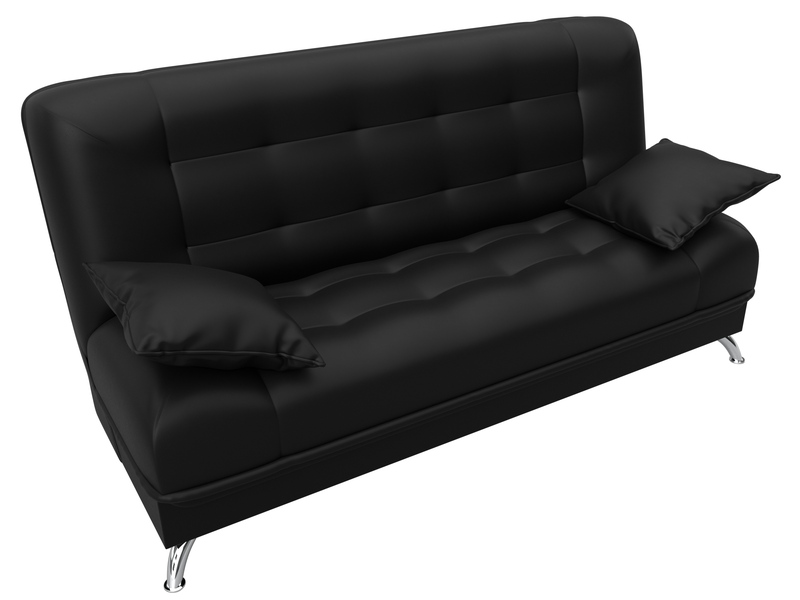 Диван-книжка Анна, Экокожа, Черный