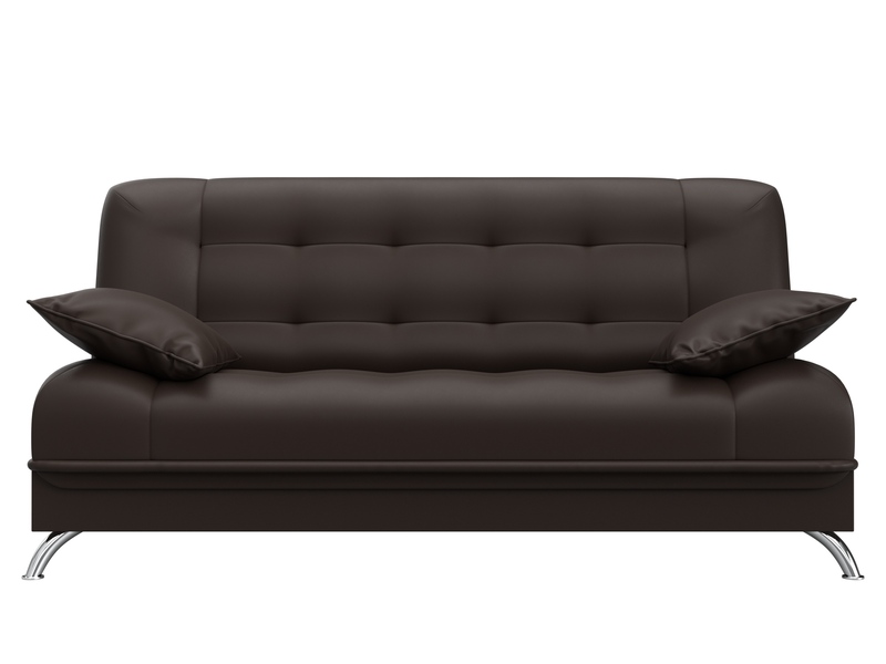 Диван-книжка Анна, Экокожа, Коричневый