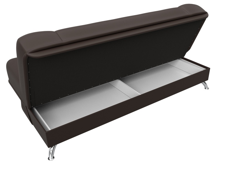 Диван-книжка Анна, Экокожа, Коричневый