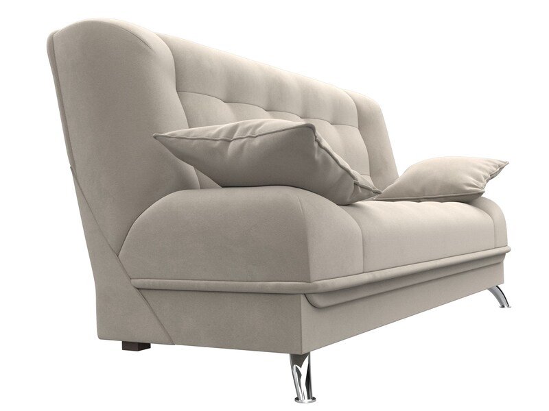 Диван-книжка Анна, Микровельвет, Бежевый