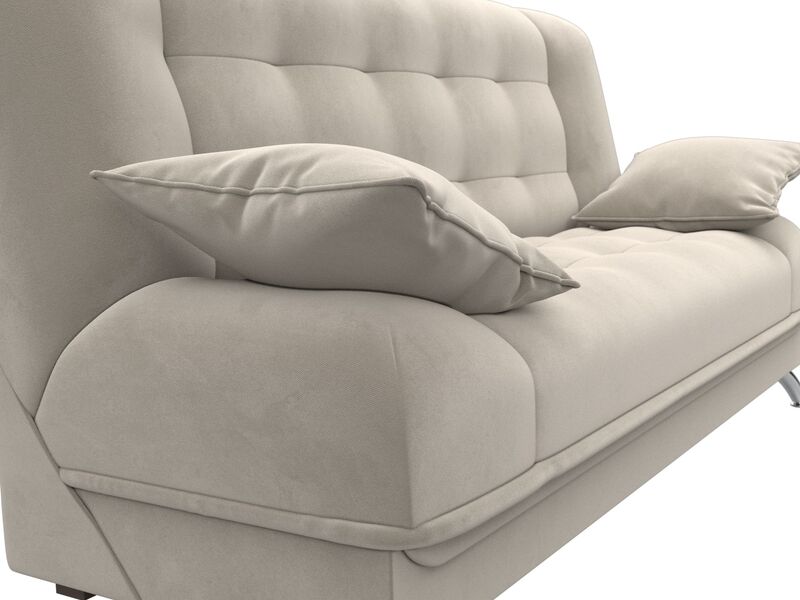 Диван-книжка Анна, Микровельвет, Бежевый