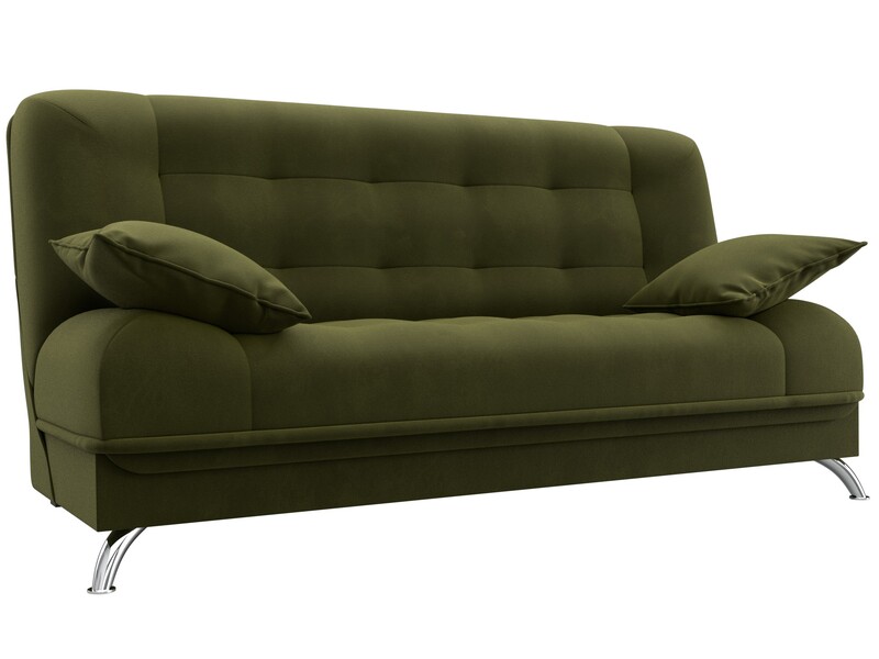 Диван-книжка Анна, Микровельвет, Зеленый