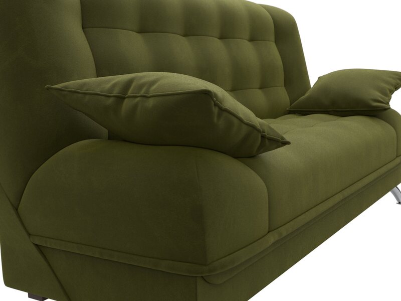 Диван-книжка Анна, Микровельвет, Зеленый