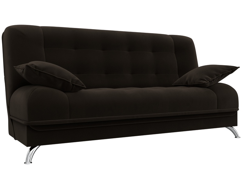 Диван-книжка Анна, Микровельвет, Коричневый