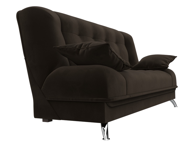 Диван-книжка Анна, Микровельвет, Коричневый