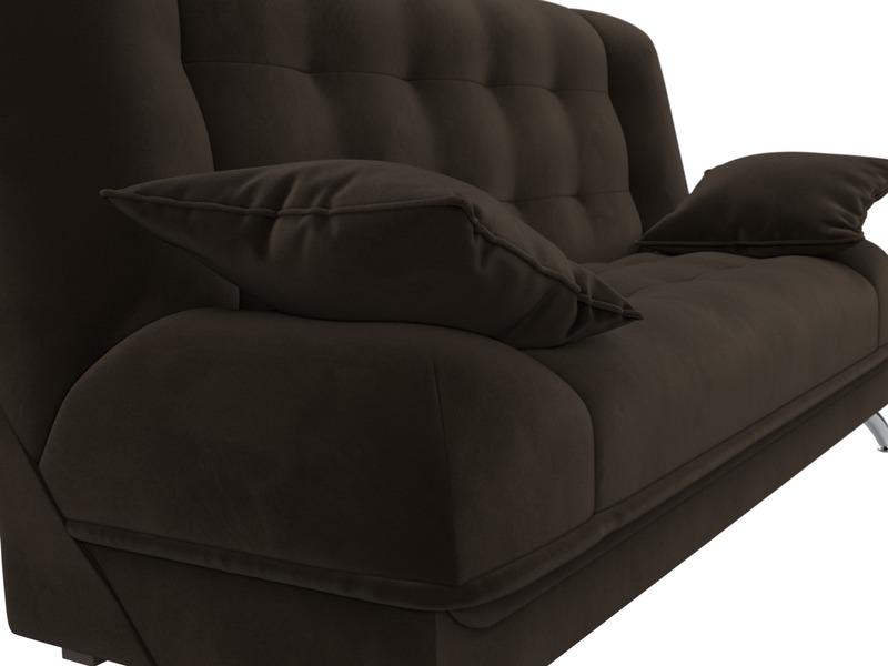 Диван-книжка Анна, Микровельвет, Коричневый