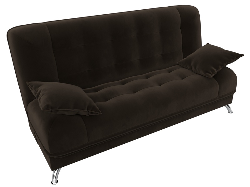 Диван-книжка Анна, Микровельвет, Коричневый