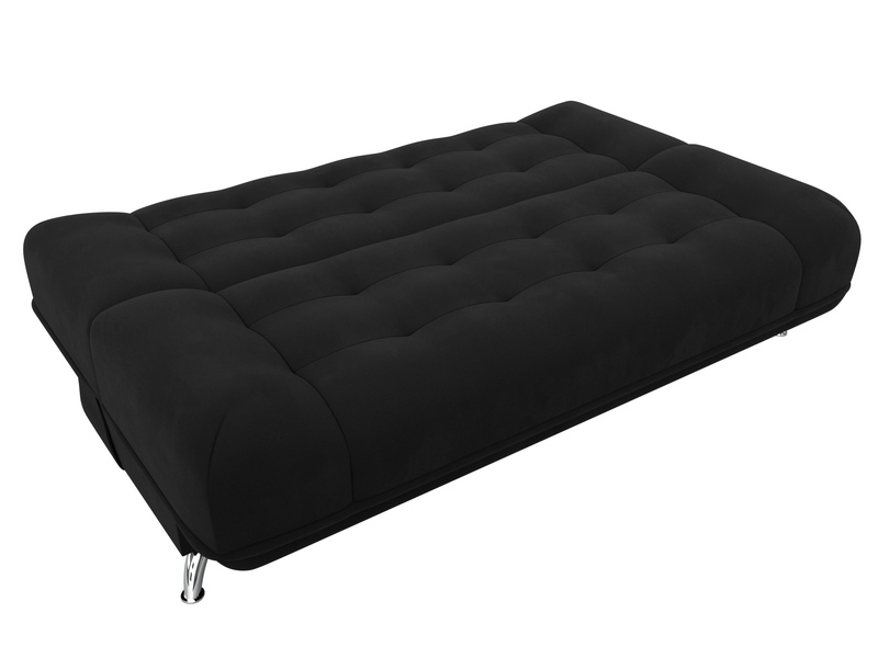 Диван-книжка Анна, Микровельвет, Черный