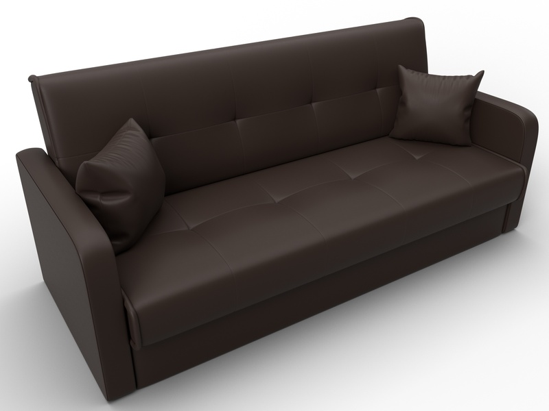 Диван-книжка Надежда, Экокожа, Коричневый