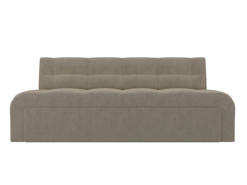 Диван кухонный прямой Люксор, Микровельвет, Бежевый