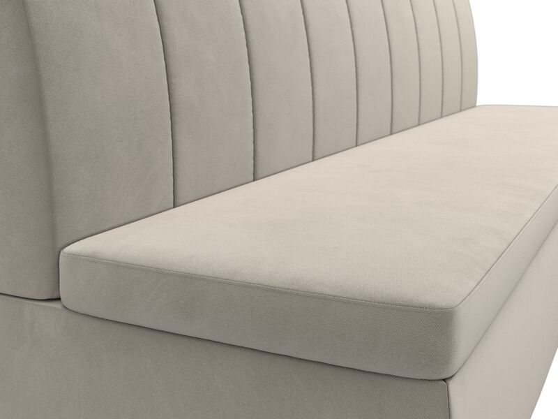 Диван кухонный прямой Кантри, Микровельвет, Бежевый