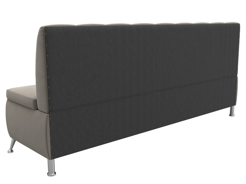 Диван кухонный прямой Кантри, Микровельвет, Бежевый