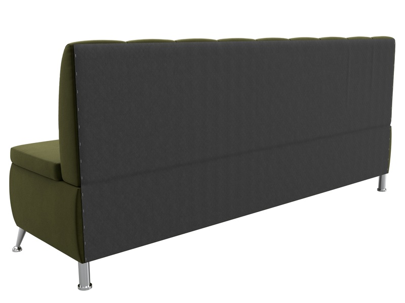 Диван кухонный прямой Кантри, Микровельвет, Зеленый