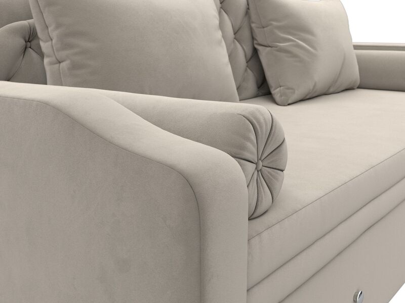 Диван детский прямой Сойер, Микровельвет, Бежевый