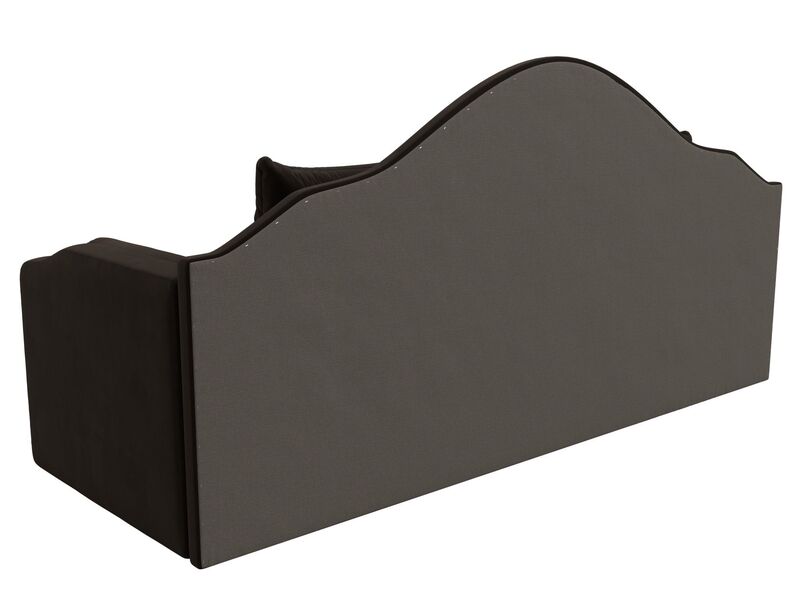 Диван детский прямой Сойер, Микровельвет, Коричневый