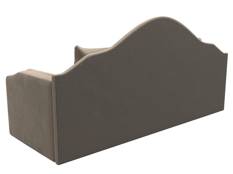 Диван детский прямой Сойер, Велюр, SEVEN 729 бежевый