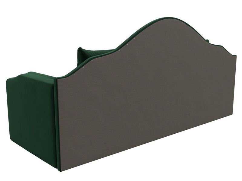 Диван детский прямой Сойер, Велюр, SEVEN 626 зеленый