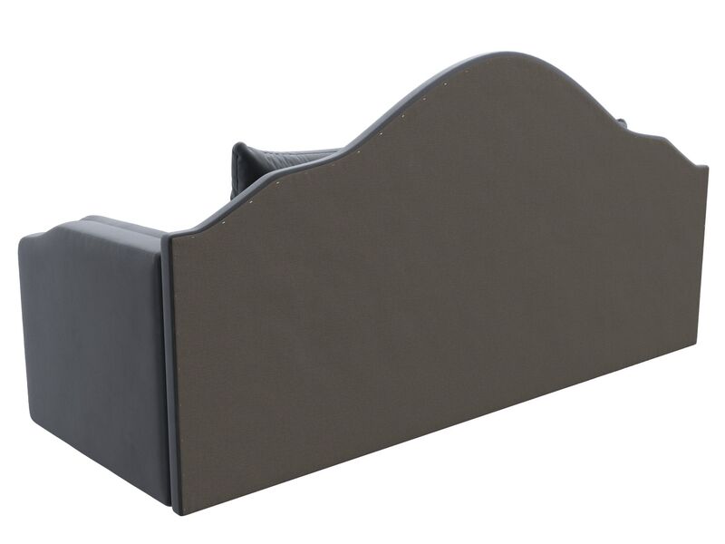 Диван детский прямой Сойер, Велюр, SEVEN 17 серый