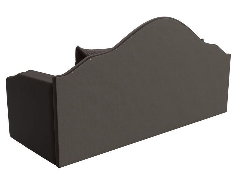 Диван детский прямой Сойер, Экокожа, Коричневый