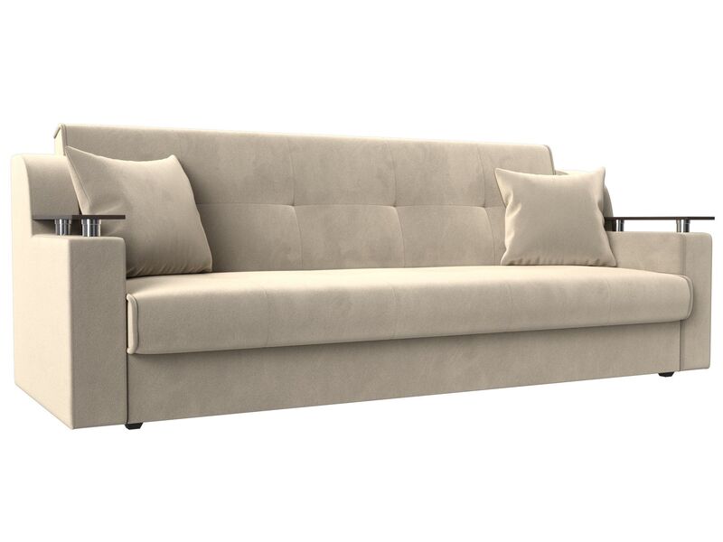 Диван-книжка Сенатор, Микровельвет, Бежевый