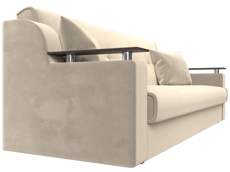 Диван-книжка Сенатор, Микровельвет, Бежевый