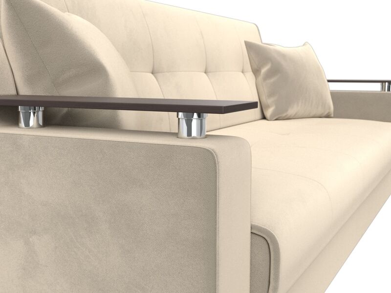 Диван-книжка Сенатор, Микровельвет, Бежевый