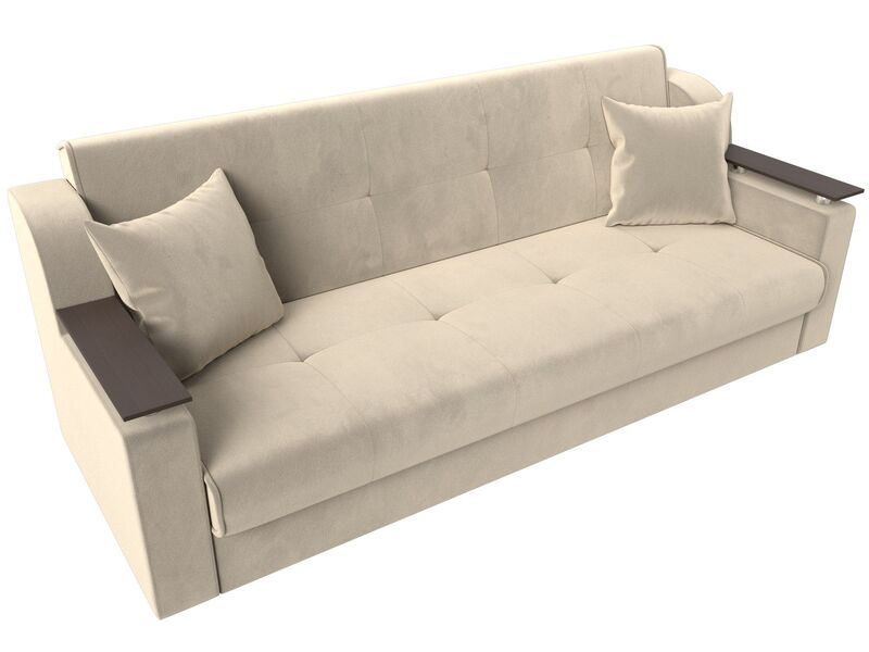 Диван-книжка Сенатор, Микровельвет, Бежевый