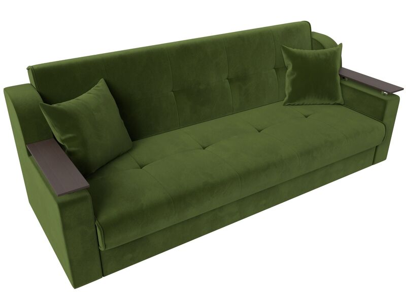 Диван-книжка Сенатор, Микровельвет, Зеленый
